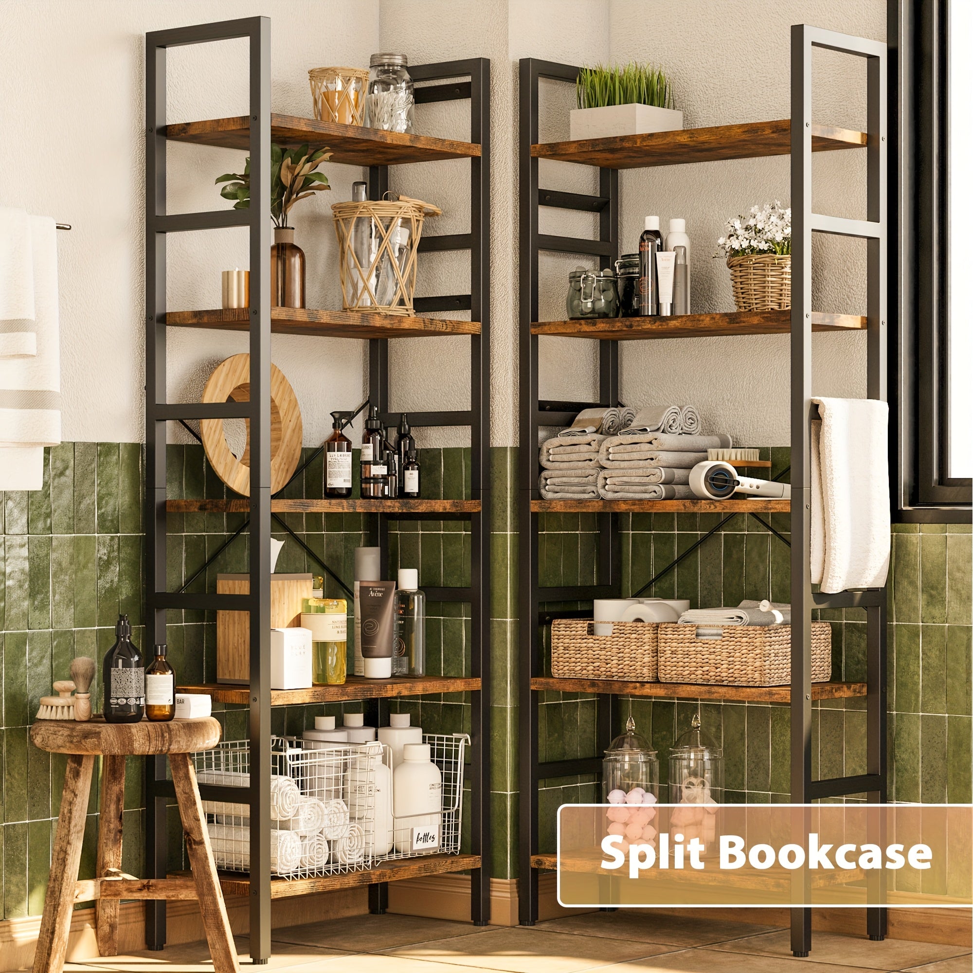 A Spacious Wooden Bookcase Measuring 70.9\